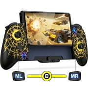 Switch Controller, QQV One-Piece Joypad Controller Replacement for Switch/Switch OLED with Adjustable TURBO
