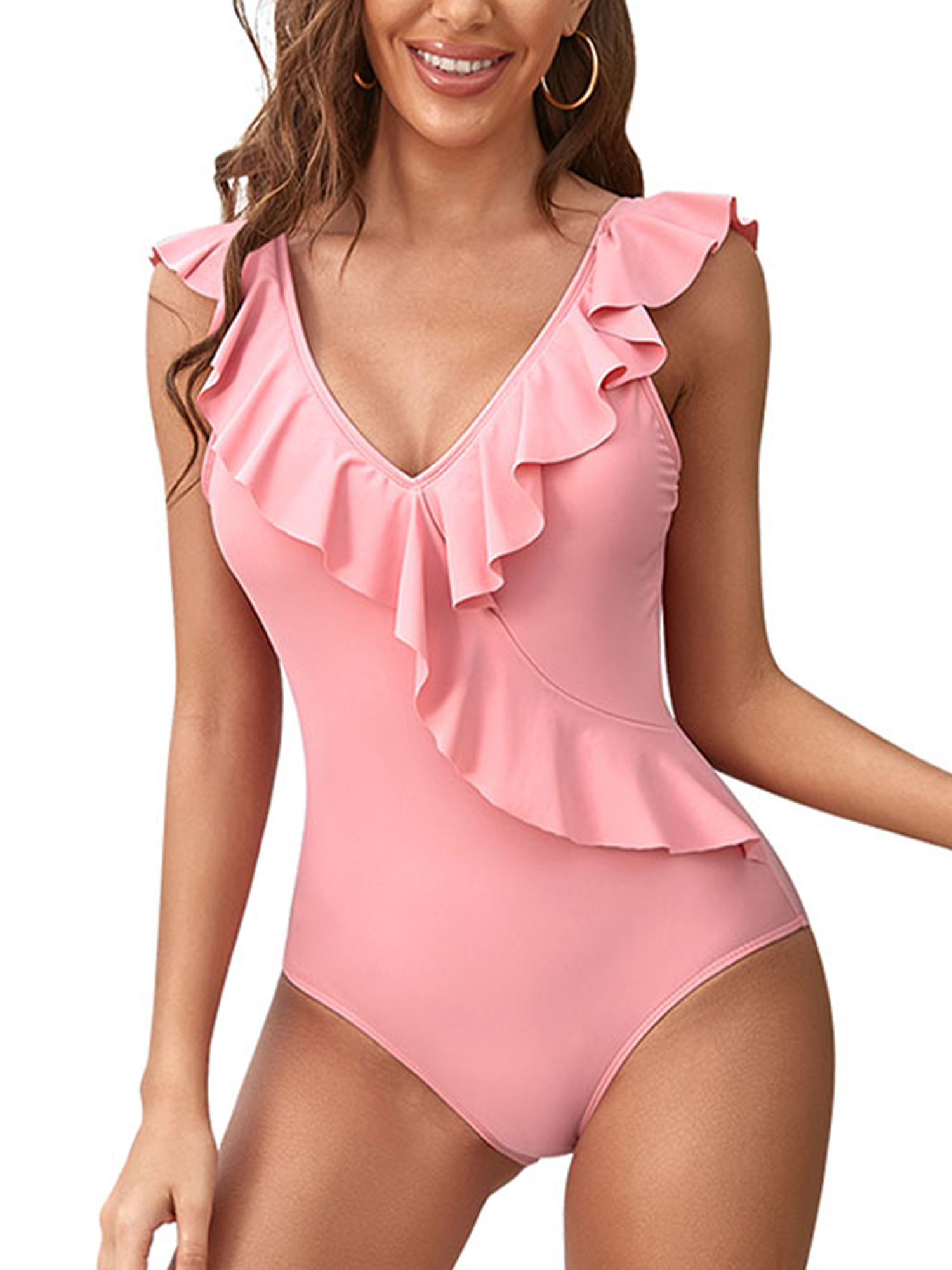 pink leopard print swimsuit one piece