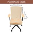 thumbnail image 2 of Office Chair Covers, 38-55cm Stretchable Computer Chair Slipcover, Beige, 2 of 7