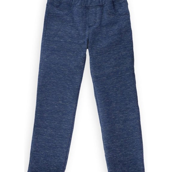 Gymboree Girls French Terry Athletic Sweatpants, Blue, 6-12 mos