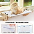 thumbnail image 2 of Cat Perch White 27.5''L X 15''W Window and Furniture Mount Seat for Large Cats, 2 of 6