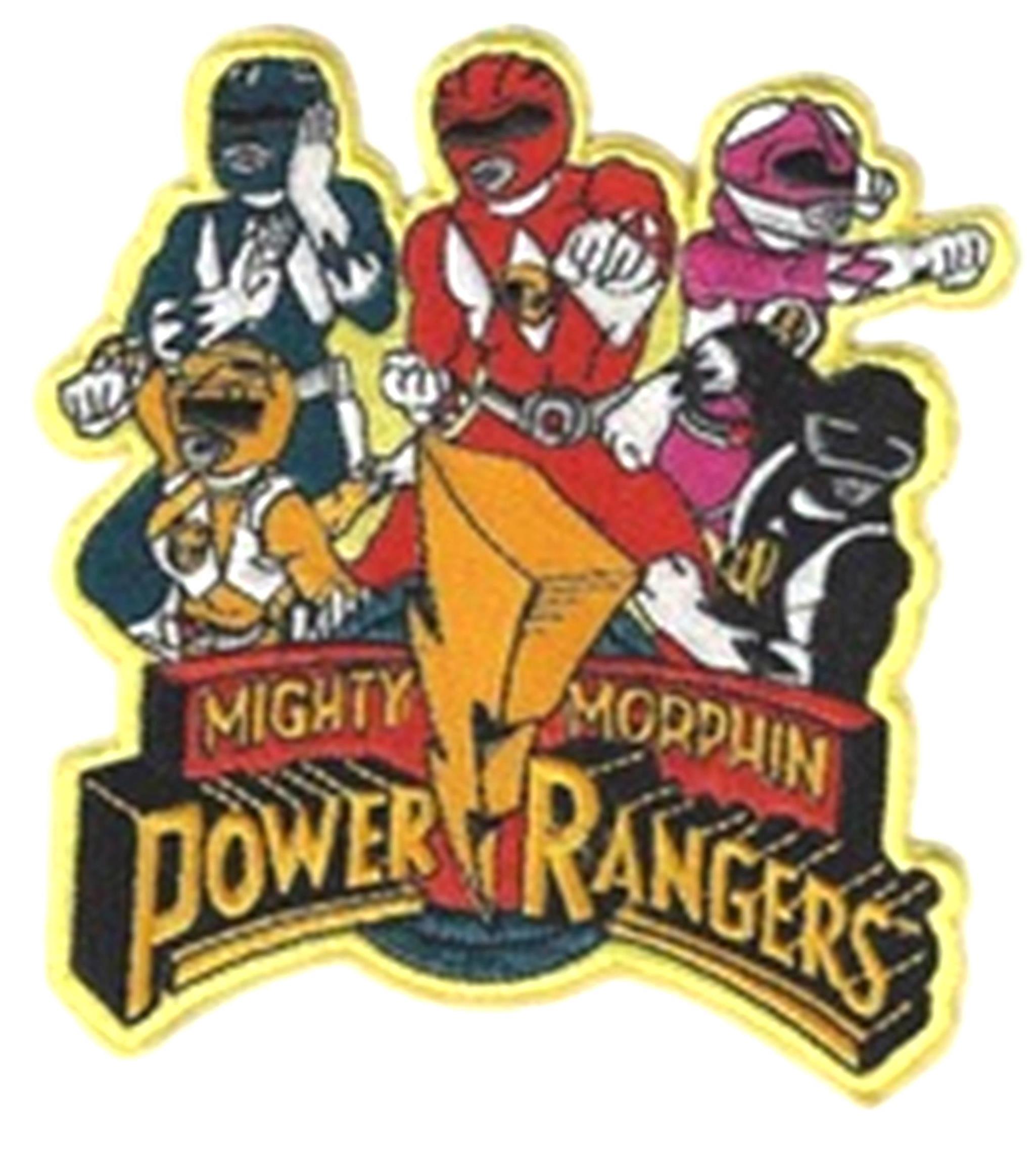 Superheroes Power Rangers 4.5" Embroidered Iron/Sewon Applique Patch