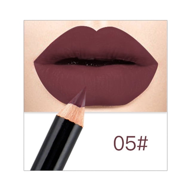 FcBaudy Rouge à Lèvres pour Femmes, Encre à Lèvres, Brillant à Lèvres Nude Mat Stylo Rouge à Lèvres Modifié Crayon Contour des Lèvres Rouge à Lèvres Crayon Contour des Lèvres