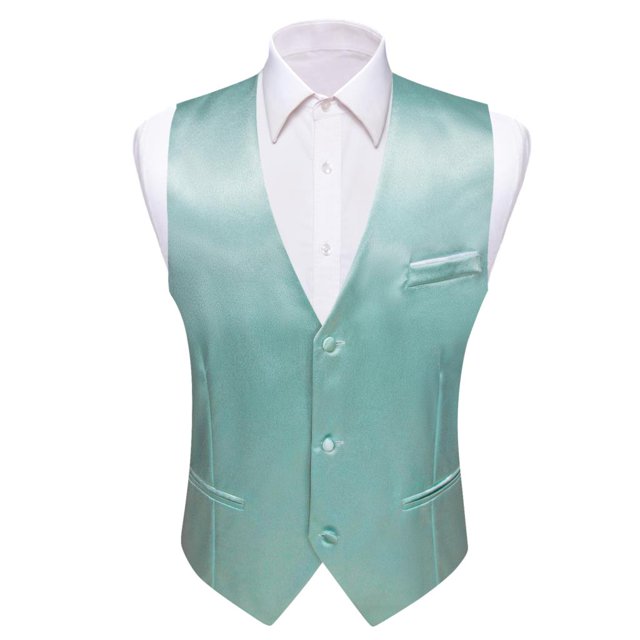 Barry Wang-Chaleco de seda para hombre, 30 colores, liso, negro, azul, verde, rojo, Pik Gold Champain, chaleco ajustado de satén morado, Tops para hombre