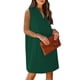 thumbnail image 4 of Vestido recto Wkior 2024 con cuello en V sin mangas para mujer verde M, 4 of 7