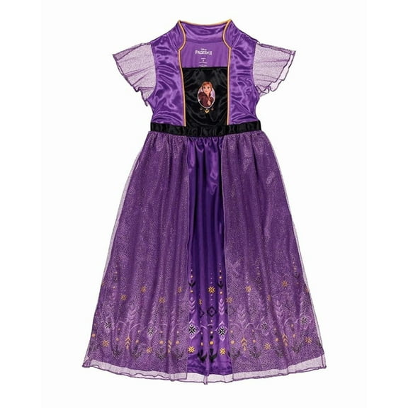 Disney Girls' Frozen 2 Fantasy Gown Nightgown, FANTASY ANNA 2, 2T