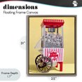 thumbnail image 4 of Stupell Industries Glam Disco Popcorn over Yellow Brown Floating Frame Canvas Art, 25 x 31, by LISH Creative, 4 of 8