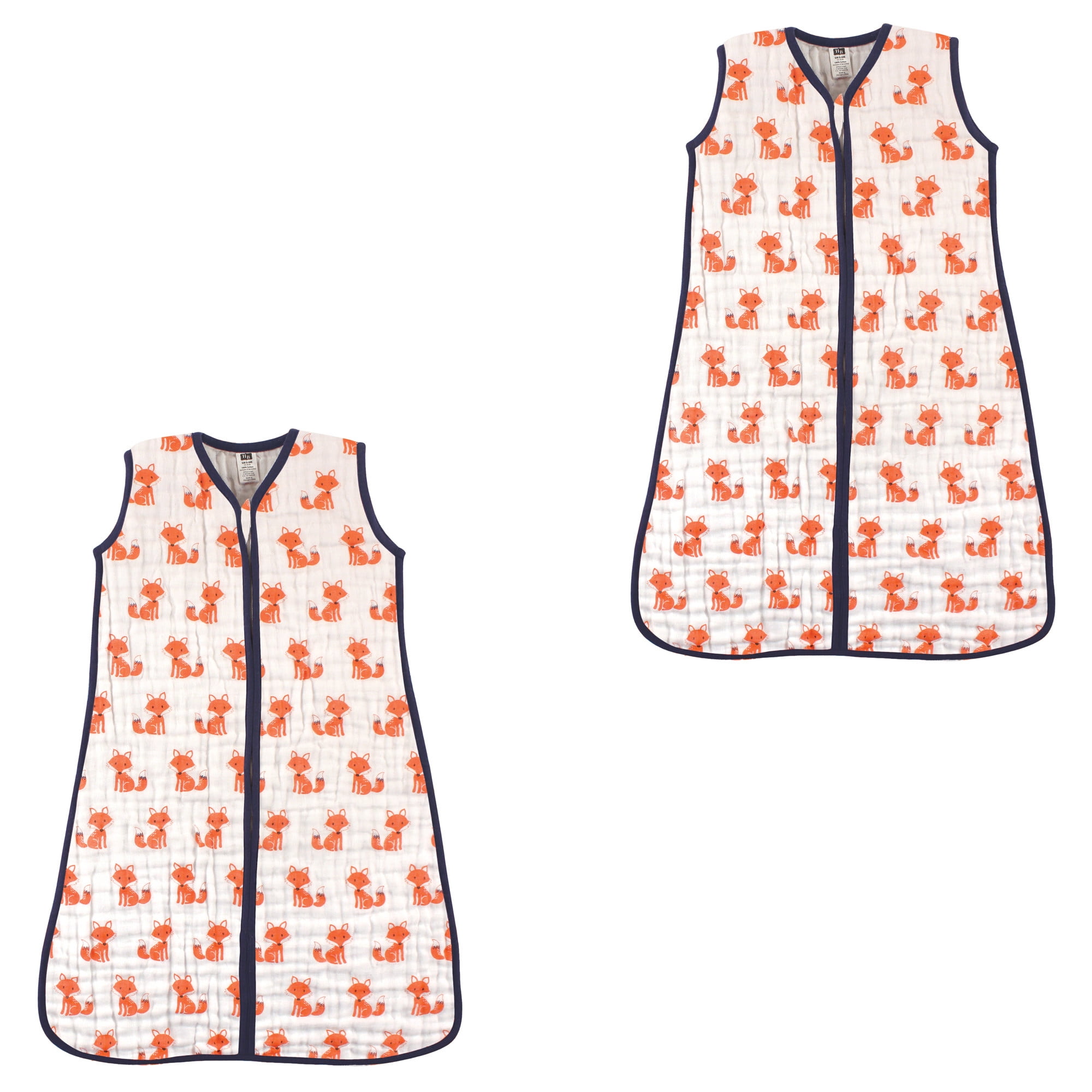 Blue Anchors Hudson Baby Wearable Safe Sleep Muslin Sleeping Bag 0-6 Months