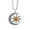 Steel Color, variant on Fashion New Sun And Moon Necklace For Women