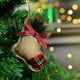 thumbnail image 3 of Adornos rústicos del árbol de navidad, decoraciones de calcetines, arpillera, país de Navidad Afortunado Sencillez, 3 of 5