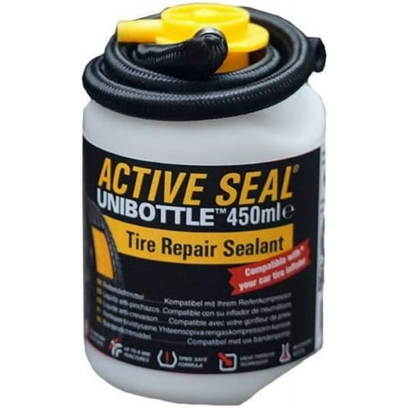 AIRMAN Tire Repair Sealant 450ml UNIBOTTLE - Tire Repair Sealant Can Be Used with Any Compressor