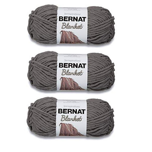 Bernat 16120044 Blanket Yarn Dark Grey