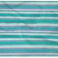 thumbnail image 4 of oneOone Tissu Popeline Sergé en Coton Biologique Rayures Horizontales Tissu Imprimé 1 Yard 42 Pouces de Large, 4 of 4