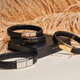thumbnail image 5 of 18k Rose Gold | Infinity Braid | Leather Bracelet, 5 of 5
