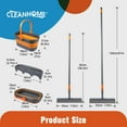 thumbnail image 5 of CLEANHOME Sponge Mop and Bucket Set with Wringer and 2 Sponge Heads for Floor Cleaning Orange Grey, 5 of 8