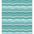 thumbnail image 3 of Ambesonne Mosaic Duvet Cover Sets, Traditional Wavy Mosaic Tile, 2-Queen, Cadet Blue and Jade Green, 3 of 6