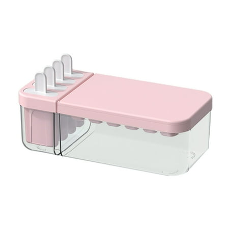 

Geege 2-In-1 Ice Cube Mold With Container Ice Ball Maker Mold Include Ice Pop Molds