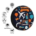 thumbnail image 5 of Easygdp Creative Transport Wheel Sun Guard, Spare Tire Cover,Universal Trailer Suv Truck Camper Travel,Easy To Install And Remove -15 Inch, 5 of 9