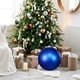 thumbnail image 1 of Matte Ornament Shatterproof Proof Plastic Drilled Cap With Floral Christmas Ornaments For Tree Decor, 1 of 6
