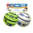 thumbnail image 1 of Juguetes Interactivos Wobble Wag Giggle Ball Paquete de 2 Verde Sonidos de Risita para Perros, 1 of 6