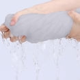 thumbnail image 5 of Mifsaly Womens Wearable Shower Wrap Towel Robe Knee Length Absorbent Spa Bathrobe with Straps Button Down Sleepwear Gray,Free Size, 5 of 6
