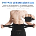 thumbnail image 2 of Black XL Polyester Waist Support Belt - Breathable, Comfortable Lumbar Protection for Fitness, Weightlifting, Outdoor Sports, Driving & Daily Work - Adjustable Compression Wrap with Effective Back, 2 of 6