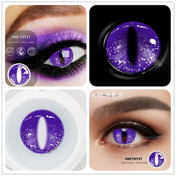 1 par (2 piezas) Cosplay lentes de contacto de Color para ojos Halloween cosméticos lentes de contacto Color de ojos