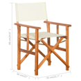 thumbnail image 4 of vidaXL Director's Chair Solid Acacia Wood, 4 of 5