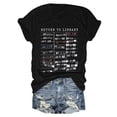 thumbnail image 4 of vigerkar Women Short Sleeve Crewneck Fashion Graphic Tees T-Shirt Pullover Tops (Black, 3XL), 4 of 5