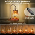 thumbnail image 4 of KIMIUP Candle Warmer Lamp with Timer, Adjustable Height & Dimmable - Flameless Wax Warmer Melts Jar Candles Safely, Modern Table Lamp for Bedroom Living Room Home Decor (Gradient Gold), 4 of 8