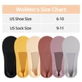 thumbnail image 6 of COMFOEX 10 pairs Womens No Show Socks Low cut Invisible Non Slip Thin Silk Socks for Women, 6 of 6