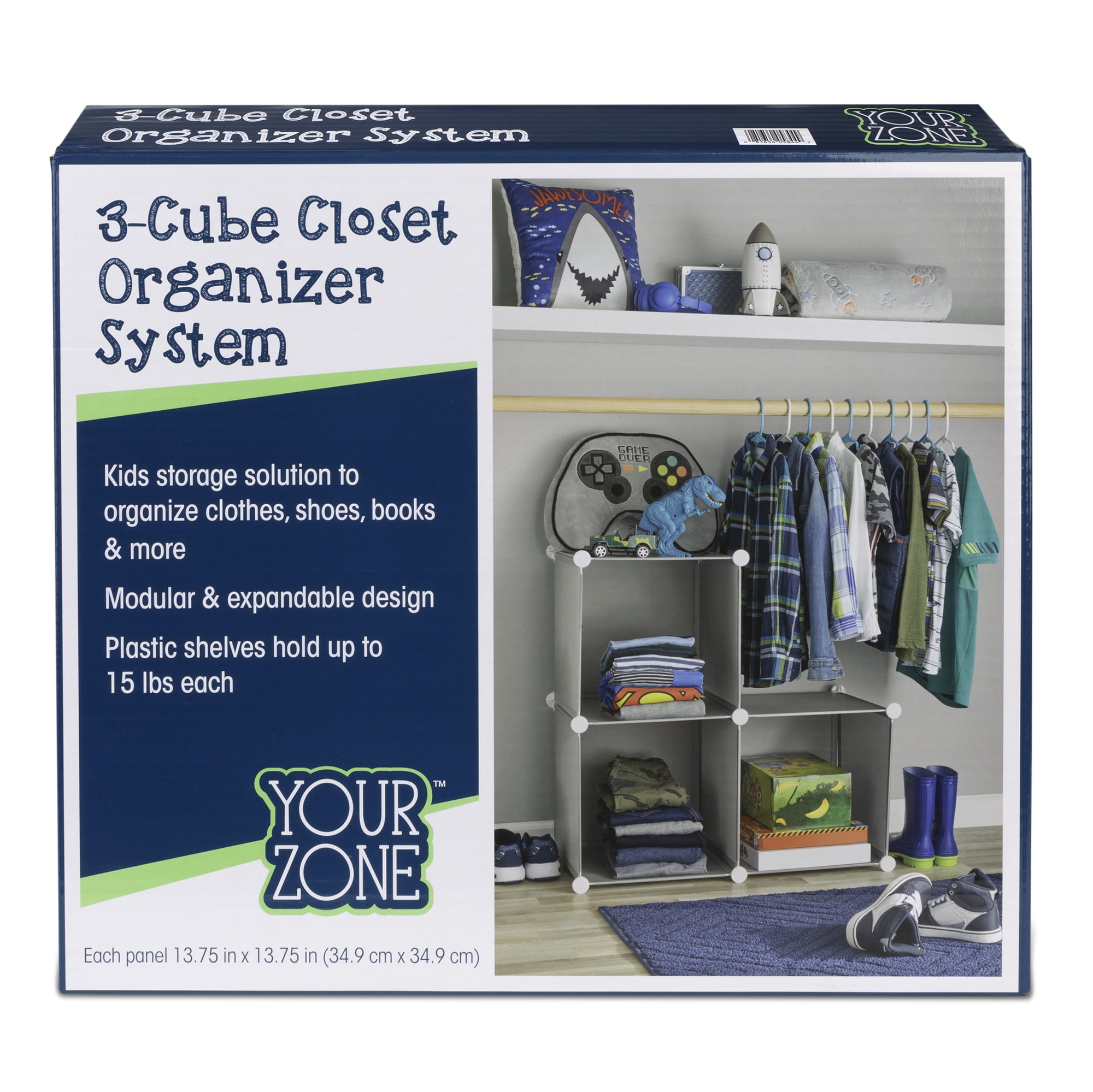 Storage Cube Organizer Shelf Closet Toys Purses Shoes Kids Room Playroom Laundry 