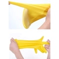 thumbnail image 4 of Guantes de goma impermeables largos para el hogar para la limpieza de platos Lavandería Amarillo Talla L Ormromra YQ-0209, 4 of 7