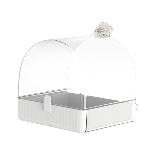 Jaula de Baño para Pájaros, Jaula Transparente para Pájaros, Caja de Bañera para Tortolitos, Cacatúas, Pájaros Azules
