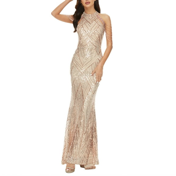 STETMN Women's Spaghetti Strap Dresses Off Shoulder Split Evening Cocktail Long Dress