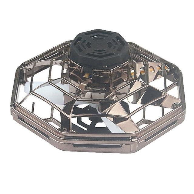 Vogacara Mini Dron volador operado a mano, avión de inducción, cuadricóptero, giroscopio volador con la yema del dedo, Dron, juguete volador OVNI Juegos de césped Marrón Vogacara FN000228-05