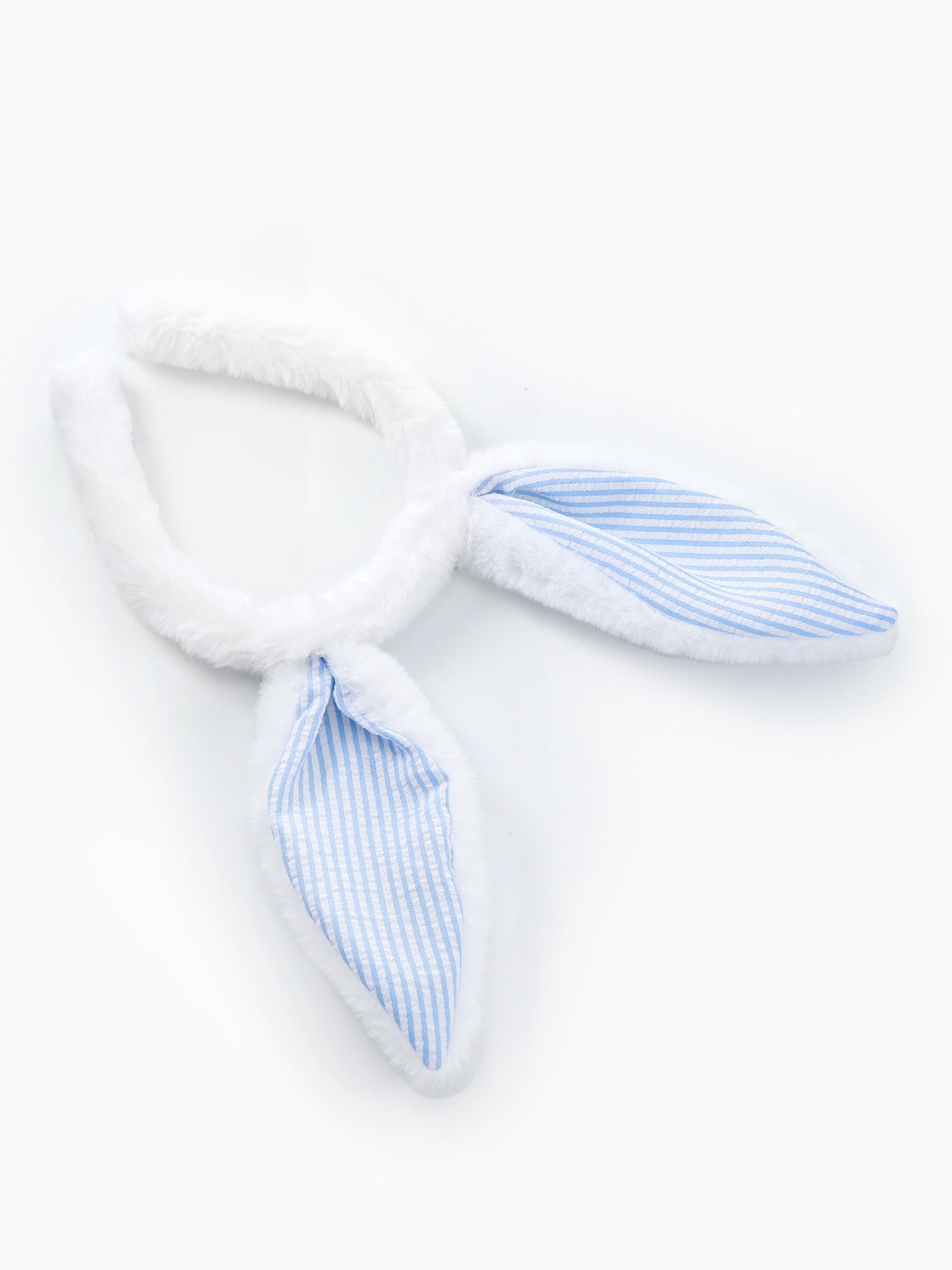 Way to Celebrate Easter Blue and White Bunny Ears Headband, 1 Piece