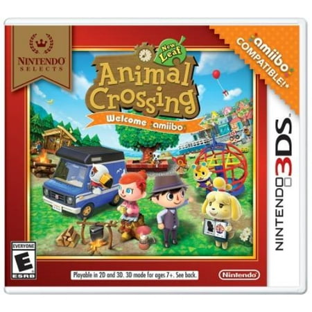 Nintendo Selects: Animal Crossing New Leaf Welcome Amiibo (No Amiibo Card), Nintendo, Nintendo 3DS,