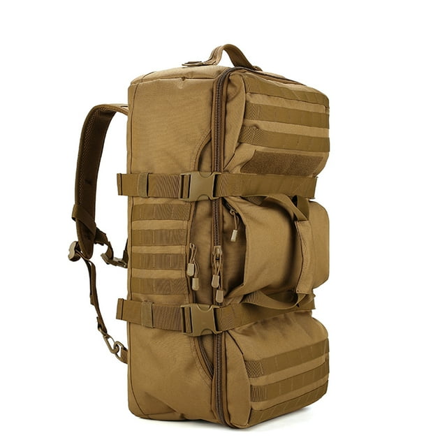 Graflsoa Camouflage Hiking Backpack - 56-75L Large Capacity Outdoor Travel Bag with Multiple Compartments, Durable Oxford Fabric, Ventilated Design, and Versatile Carrying Options for Camping and