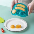 thumbnail image 4 of KAIYANG Molde de silicona para hacer salchichas HOGOKIDS con forma de dinosaurio para repostería al vapor con tapa ST (libre de BPA, sin certificación FDA) naranja multicolor, 4 of 5