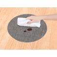 thumbnail image 3 of REGALWOVEN 6 Packs Round Placemats  Placemats for Kitchen Dining Table Decor Washable Table Placemats Wipeable Table Mat Brown 14*14in, 3 of 7