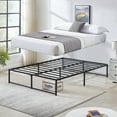 thumbnail image 4 of VECELO 14.2 Inch Queen Metal Platform Bed Frame, Heavy Duty Metal Bed with Under-bed Storage, No Box Spring Needed, Black, 4 of 9