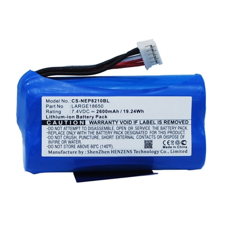 Replacement Battery for NEWPOS NEW 8210,NEW8210,LARGE18650,7.4V/2600mAh