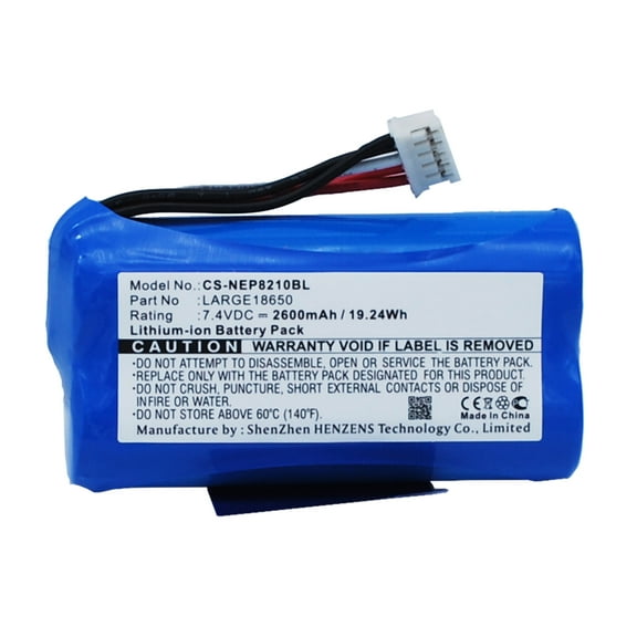 Replacement Battery for NEWPOS NEW 8210,NEW8210,LARGE18650,7.4V/2600mAh
