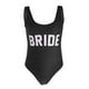 thumbnail image 2 of Novia Estampado de Letras de de 1 pcs Despedida de Soltera Despedida de Soltera Bikini Monokini Yinane Novia Traje de baño, 2 of 8