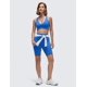 thumbnail image 3 of Top Deportivo CRZ YOGA Butterluxe Cuello en V Fruncido Azul L, 3 of 5