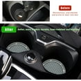 thumbnail image 3 of Yazoeia 4 PCS Bling Car Cup Coaster, 2.75 Inch Anti-Slip Anti-Scratch Cup Holder Insert Coaster, Sparkling Crystal Rhinestone Auto Cup Mat, Universal Interior Car Accessories (Gray) CJC912-115018, 3 of 6