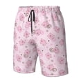 thumbnail image 4 of Wukai Cute Pig Print Beach Trunks with Compression Liner Swimsuit Quick Dry Beach Sports Shorts with Pocket-XX-Large, 4 of 6