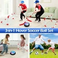 thumbnail image 6 of Hover Soccer Ball Set, Hover Hockey Set for Kids, Air Floating Soccer Toys Hockey Ball with Led Light, Indoor Outdoor Sports Toys & Games, Christmas Birthday Gifts for 3-12 Years Boy Girl, 6 of 7