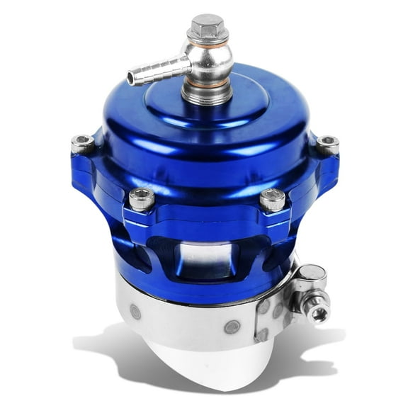 Universal Aluminum 50mm Turbo 35psi Boost Blow Off Valve Flange V-band Clamp (Blue)